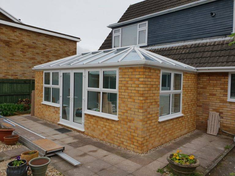 Conservatory with uPVC