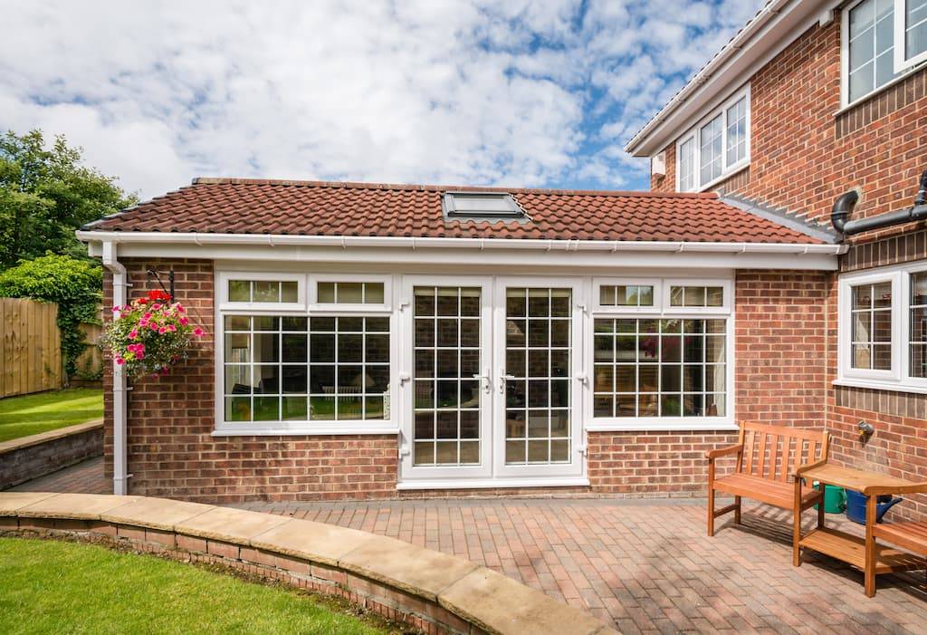 front facing conservatory roof
